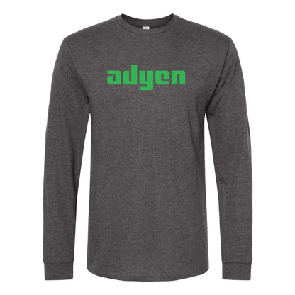 Men's Adyen Logo Cotton Long Sleeve T-Shirt