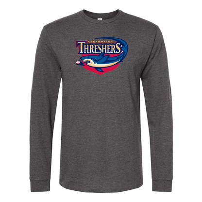 Men's Clearwater Threshers Logo Cotton Long Sleeve T-Shirt