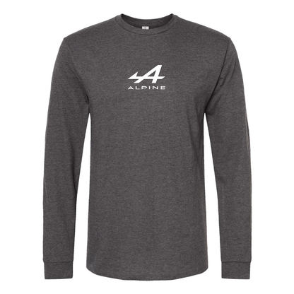 Men's Alpine Motor Logo Cotton Long Sleeve T-Shirt