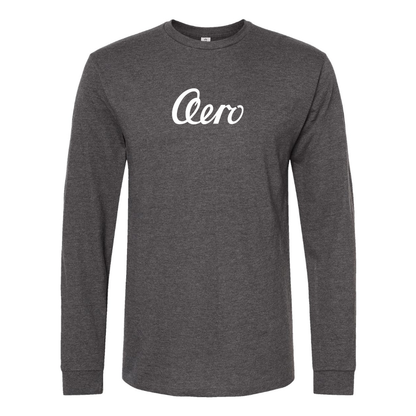 Men's Aero   Logo Cotton Long Sleeve T-Shirt