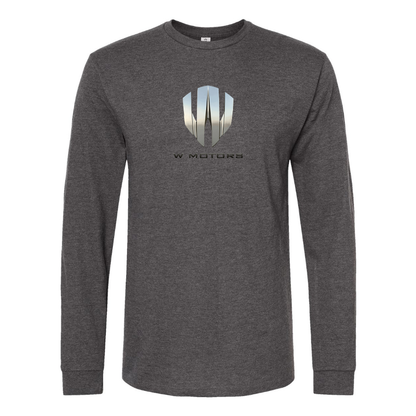 Men's W Motors Logo  Cotton Long Sleeve T-Shirt