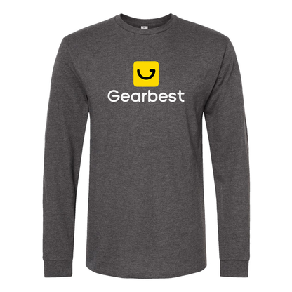 Men's Gearbest  Logo  Cotton Long Sleeve T-Shirt