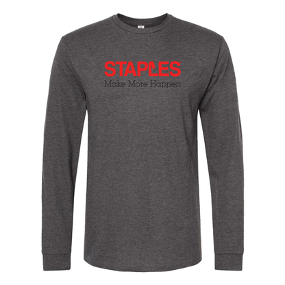 Men's Staples Logo  Cotton Long Sleeve T-Shirt