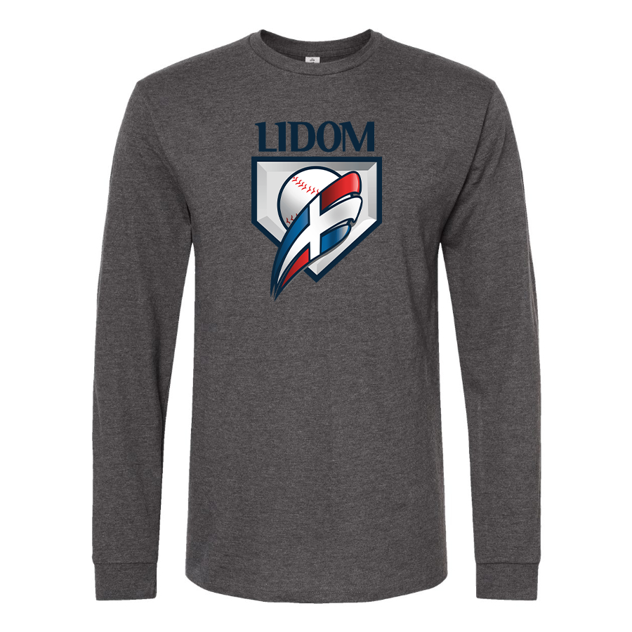 Men's  Lidom Logo Cotton Long Sleeve T-Shirt