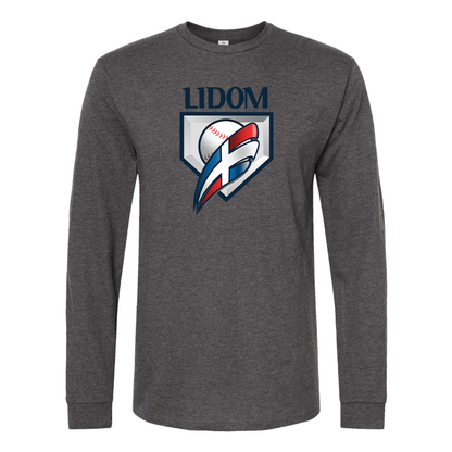 Men's  Lidom Logo Cotton Long Sleeve T-Shirt