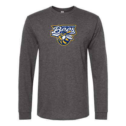Men's Burlington Bees  Logo Cotton Long Sleeve T-Shirt