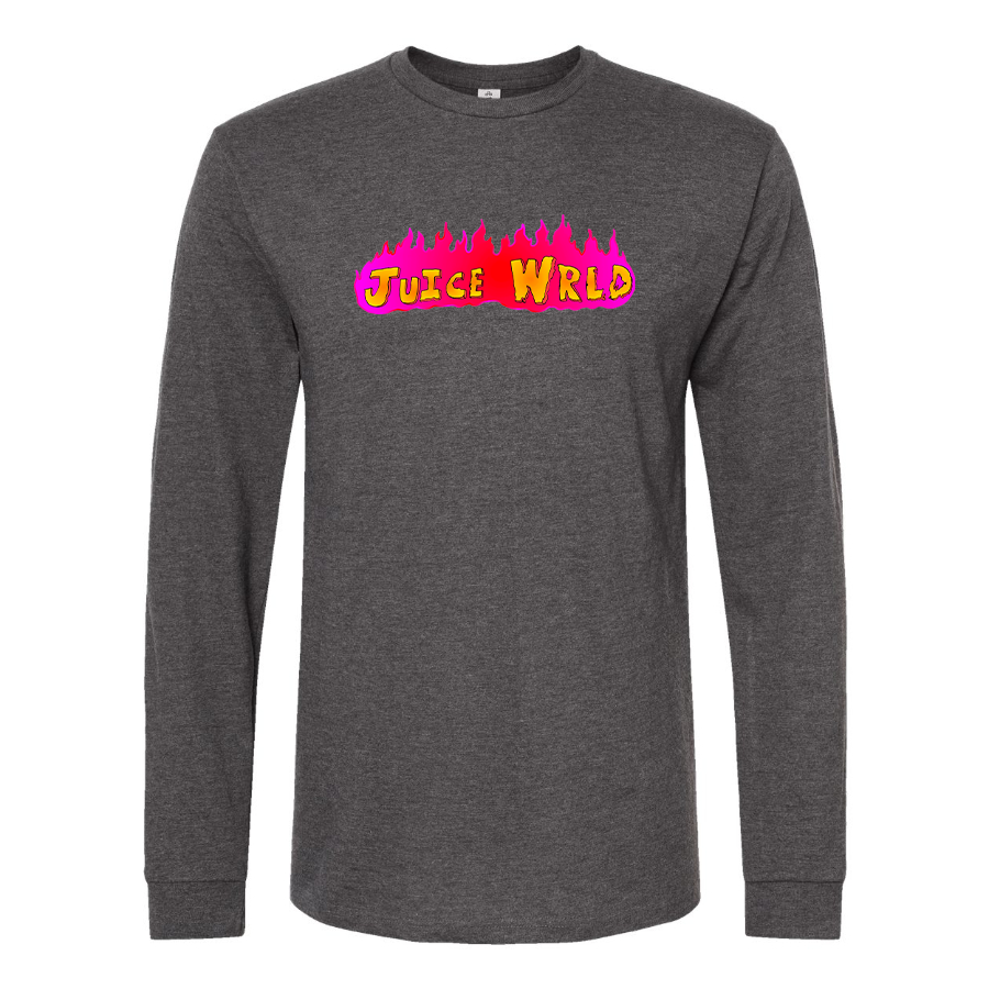 Men's Juice WRLD Logo Cotton Long Sleeve T-Shirt