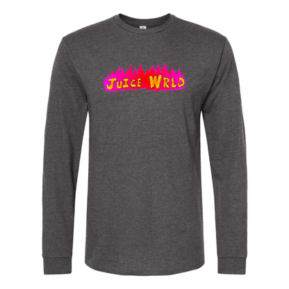 Men's Juice WRLD Logo Cotton Long Sleeve T-Shirt