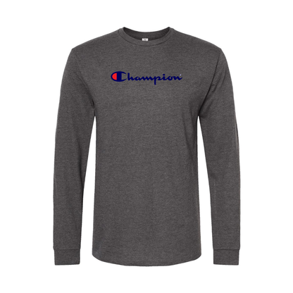 Men's Champion Logo Long Sleeve T-Shirt