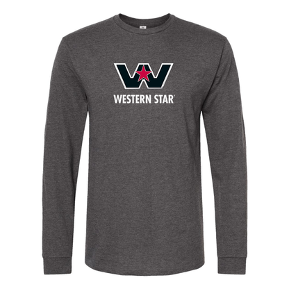 Men's Western Star Logo  Cotton Long Sleeve T-Shirt