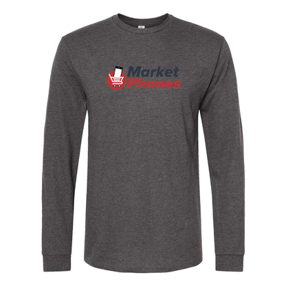 Men's MarketPhones.com Logo Cotton Long Sleeve T-Shirt
