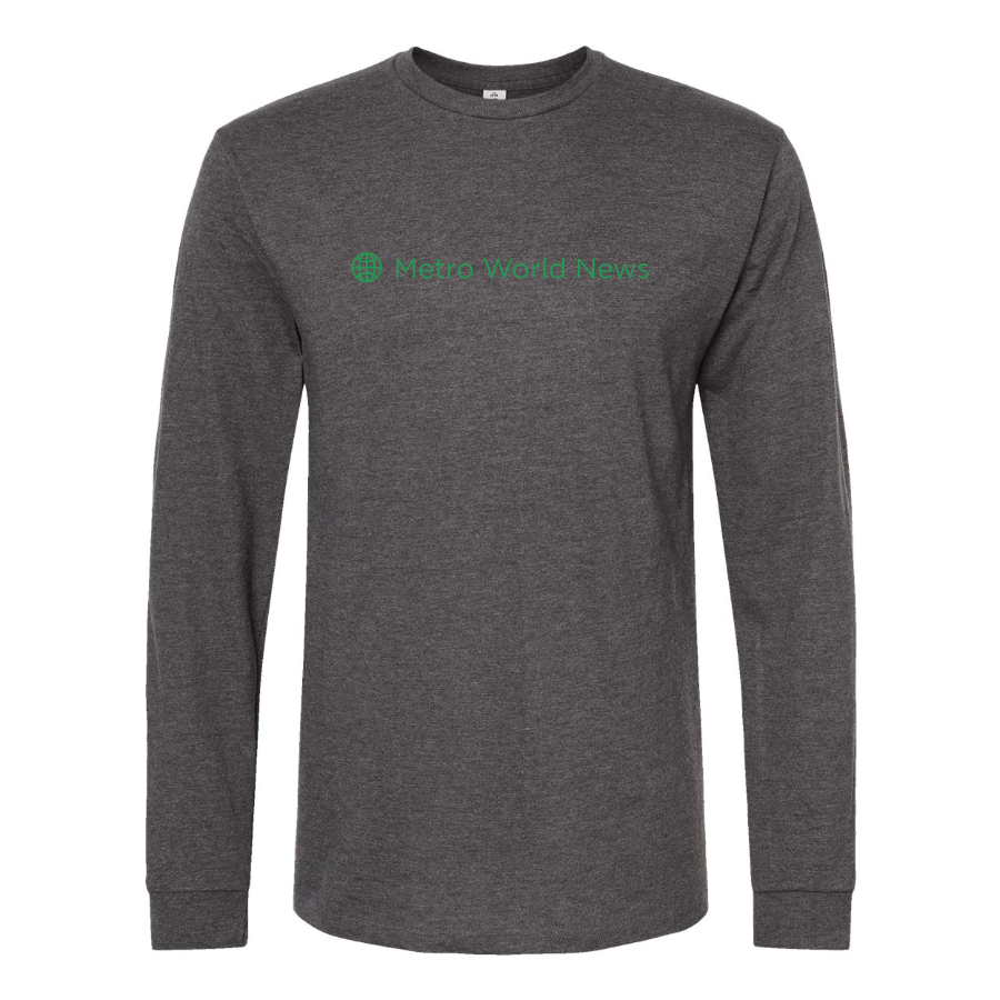 Men's  Metro International Logo Cotton Long Sleeve T-Shirt