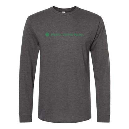 Men's  Metro International Logo Cotton Long Sleeve T-Shirt