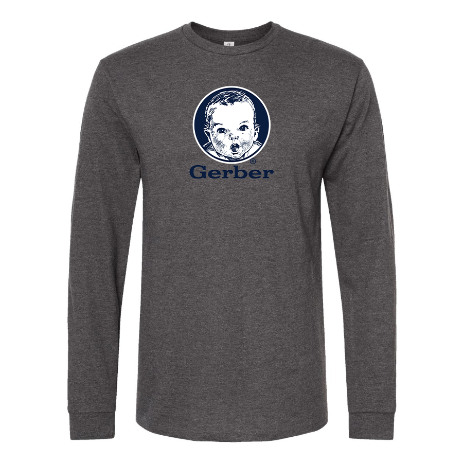 Men's Gerber  Logo Cotton Long Sleeve T-Shirt