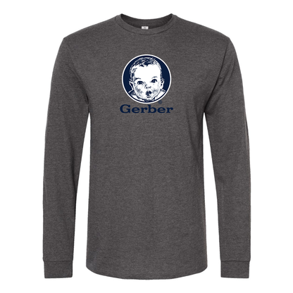 Men's Gerber  Logo Cotton Long Sleeve T-Shirt