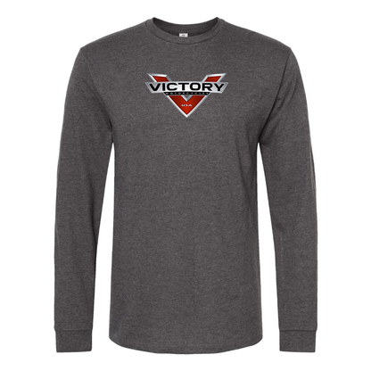 Men's Victory Logo Cotton Long Sleeve T-Shirt