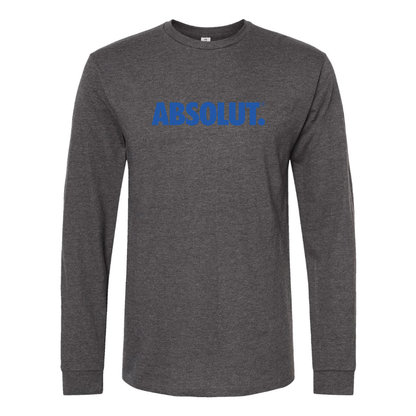Men's Absolut Logo Cotton Long Sleeve T-Shirt