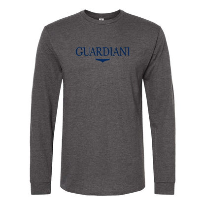 Men's Alberto Guardiani Logo Cotton Long Sleeve T-Shirt