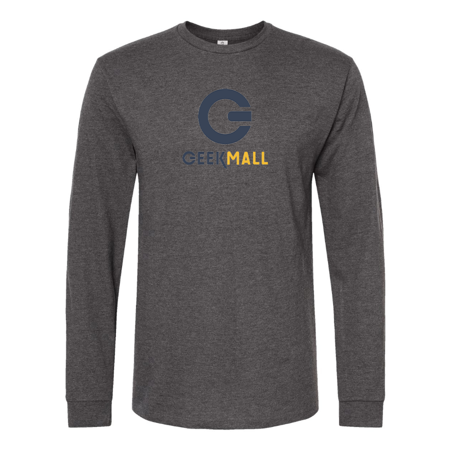 Men's Geekmall Logo  Cotton Long Sleeve T-Shirt