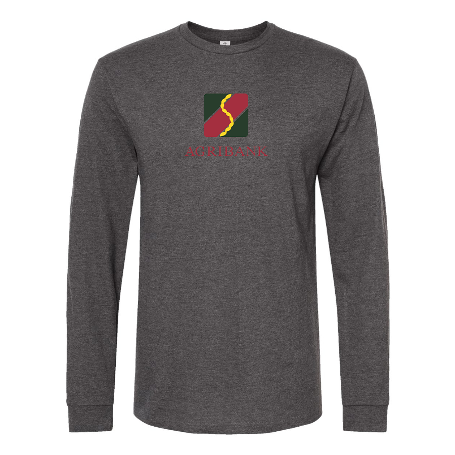 Men's Agribank  Logo Cotton Long Sleeve T-Shirt