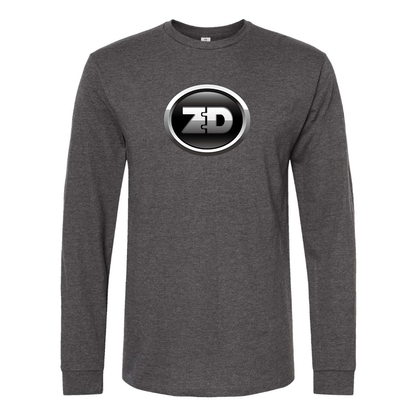 Men's Zhidou Logo Cotton Long Sleeve T-Shirt