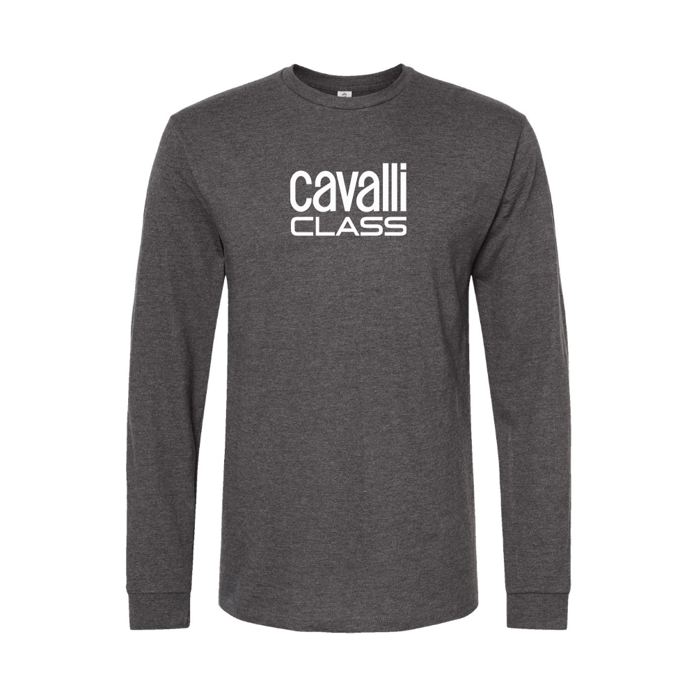 Men's Cavalli Class Logo Long Sleeve T-Shirt