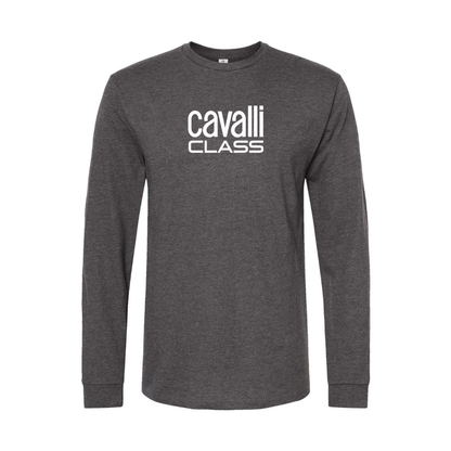 Men's Cavalli Class Logo Long Sleeve T-Shirt