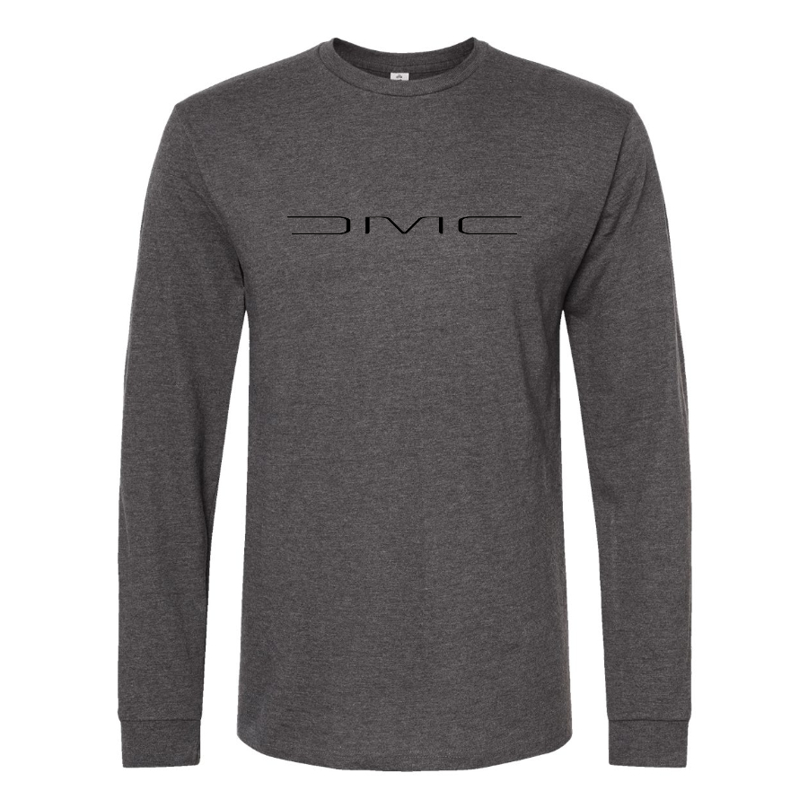 Men's DeLorean Motor Company Logo Cotton Long Sleeve T-Shirt