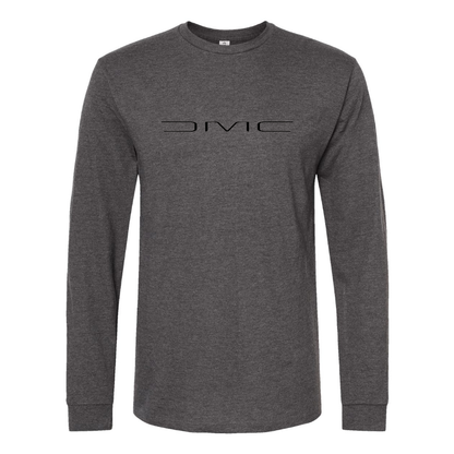 Men's DeLorean Motor Company Logo Cotton Long Sleeve T-Shirt