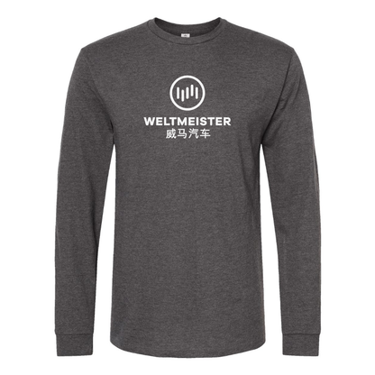 Men's Weltmeister Logo  Cotton Long Sleeve T-Shirt