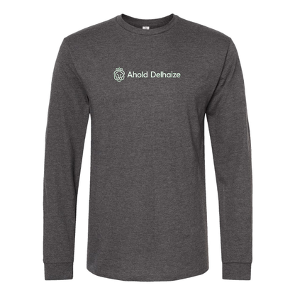 Men's Ahold Delhaize Vertical Logo  Cotton Long Sleeve T-Shirt