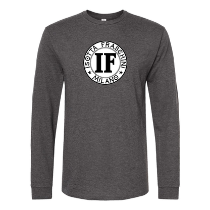 Men's Isotta Fraschini Logo Cotton Long Sleeve T-Shirt