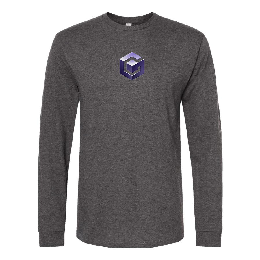 Men's Nintendo GameCube Logo  Cotton Long Sleeve T-Shirt