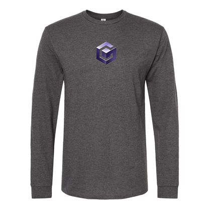 Men's Nintendo GameCube Logo  Cotton Long Sleeve T-Shirt