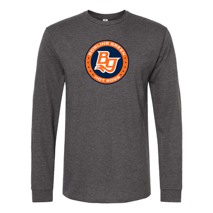 Men's Bowling Green Hot Rods Logo Cotton Long Sleeve T-Shirt