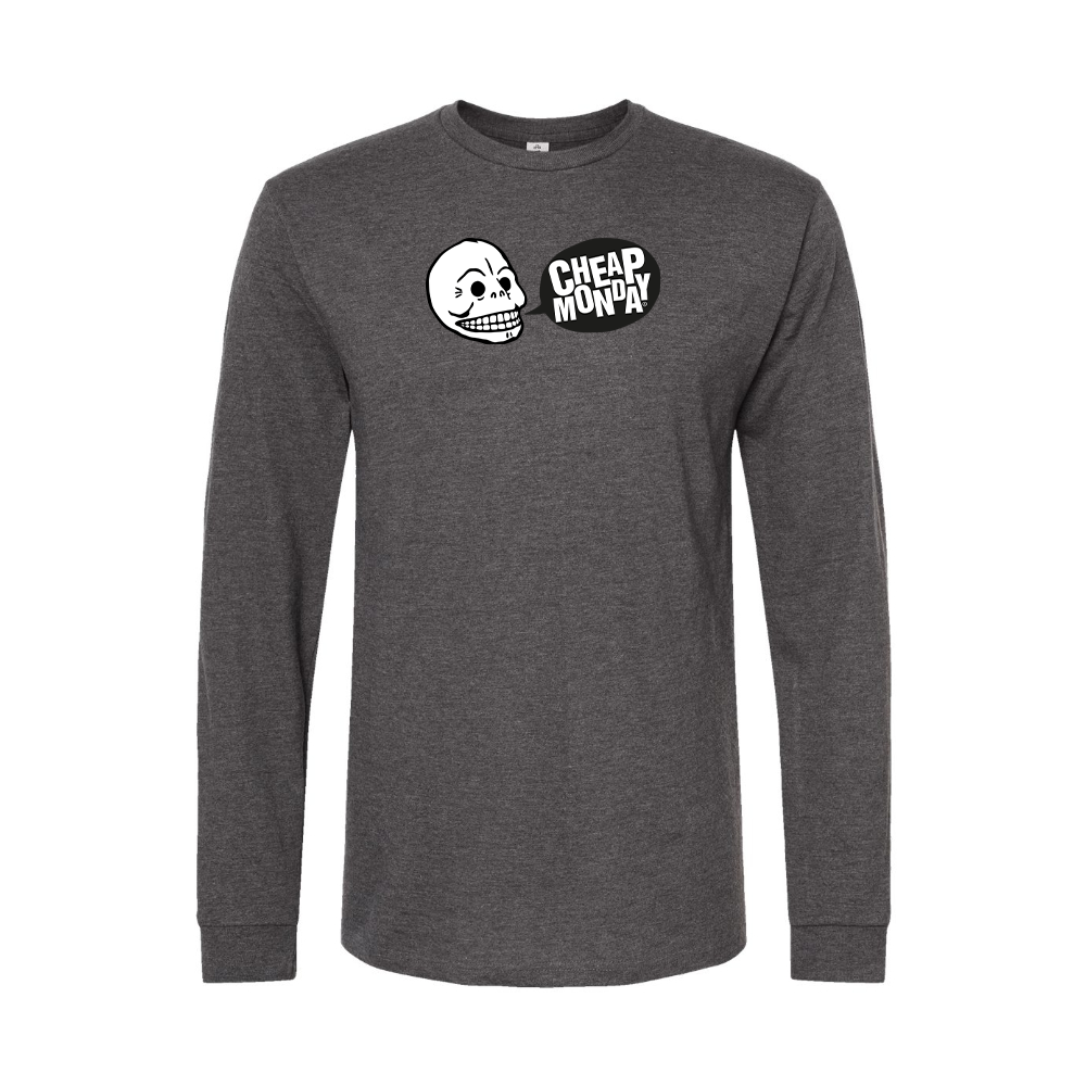 Men's Cheap Monday Logo Long Sleeve T-Shirt