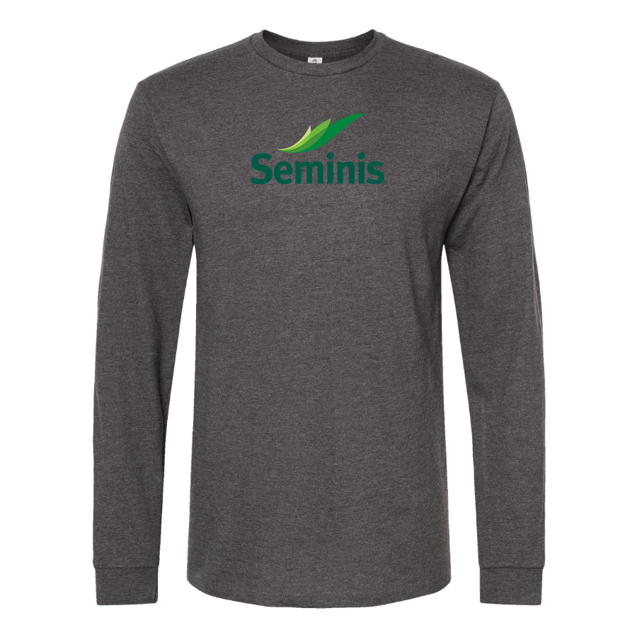 Men's  Seminis Logo  Cotton Long Sleeve T-Shirt