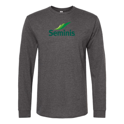 Men's  Seminis Logo  Cotton Long Sleeve T-Shirt