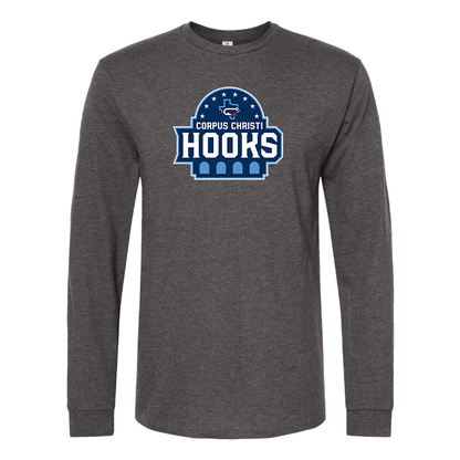 Men's Corpus Christi Hooks Logo Cotton Long Sleeve T-Shirt
