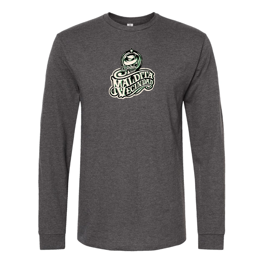 Men's  Maldita Vecindad Logo Cotton Long Sleeve T-Shirt
