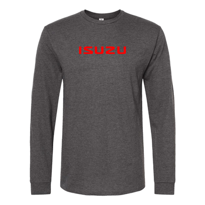 Men's Isuzu Logo Cotton Long Sleeve T-Shirt
