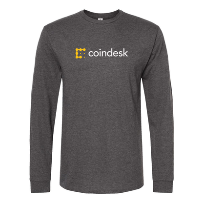 Men's CoinDesk Logo Cotton Long Sleeve T-Shirt