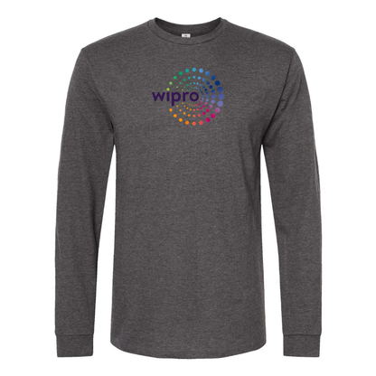 Men's Wipro Logo Cotton Long Sleeve T-Shirt