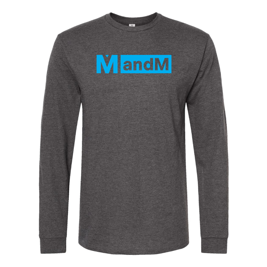 Men's MandM  Logo Cotton Long Sleeve T-Shirt