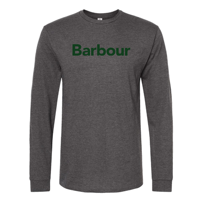 Men's Barbour Logo Cotton Long Sleeve T-Shirt