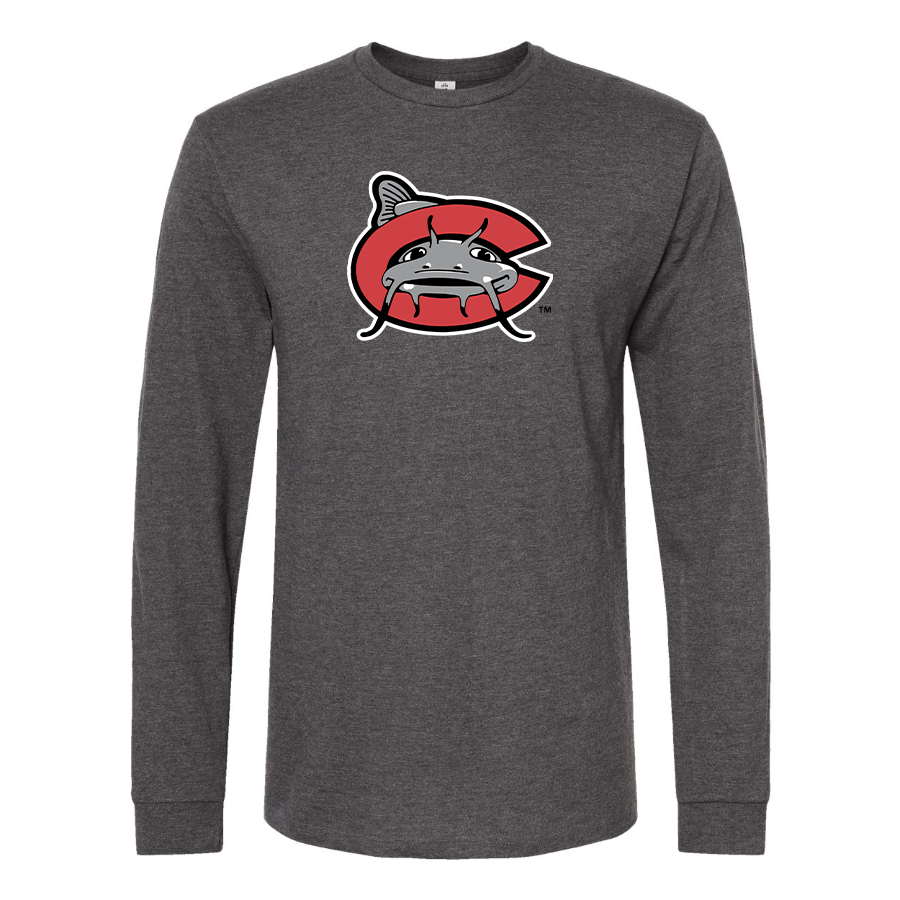 Men's Carolina Mudcats Logo Cotton Long Sleeve T-Shirt