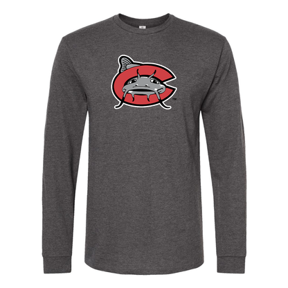 Men's Carolina Mudcats Logo Cotton Long Sleeve T-Shirt