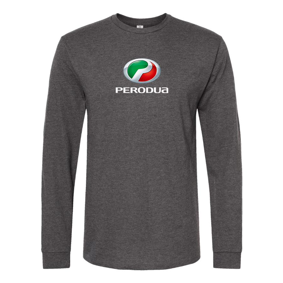 Men's Perodua Logo Cotton Long Sleeve T-Shirt