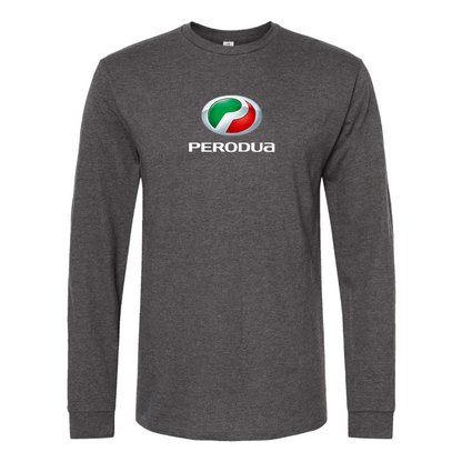 Men's Perodua Logo Cotton Long Sleeve T-Shirt