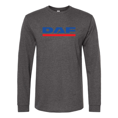 Men's  DAF Logo Cotton Long Sleeve T-Shirt